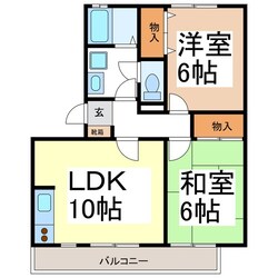 パークタウン桜堂Ａ棟の物件間取画像